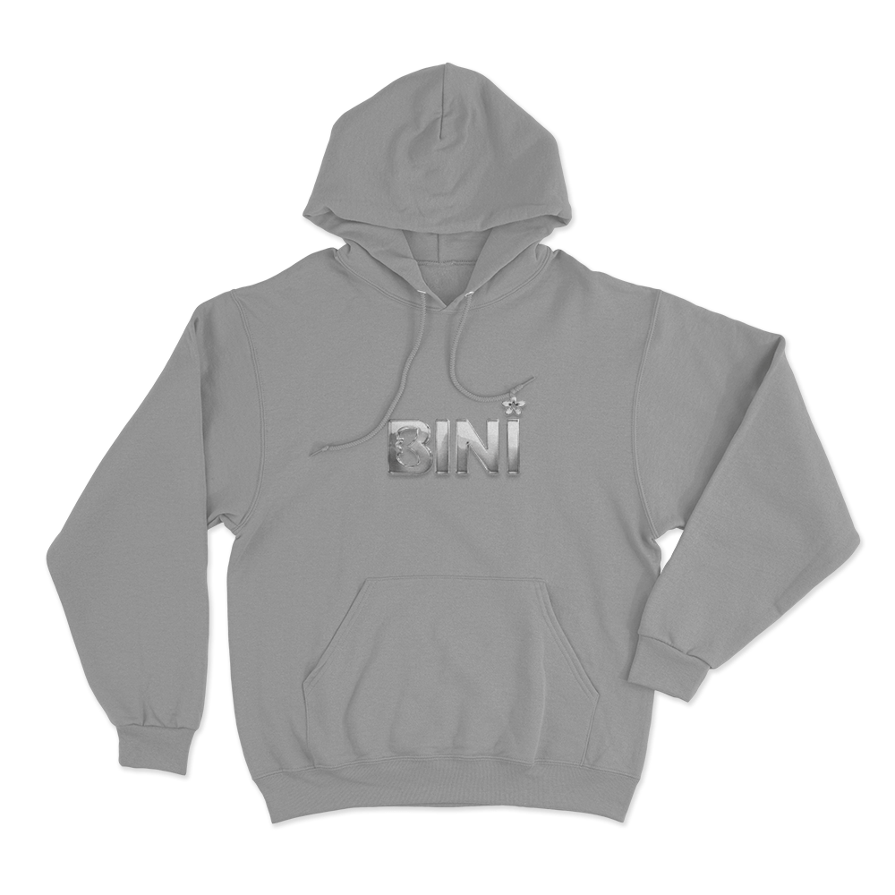 Bini Flower Logo Unisex Hoodie Grey Bini Flower Logo Unisex Hoodie Grey