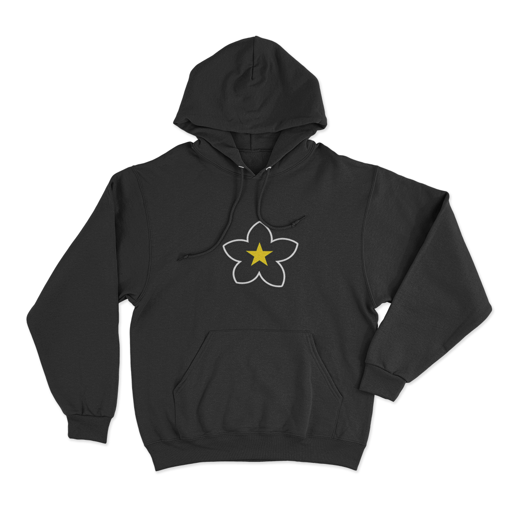 Flower Logo Unisex Hoodie Black Flower Logo Unisex Hoodie Black