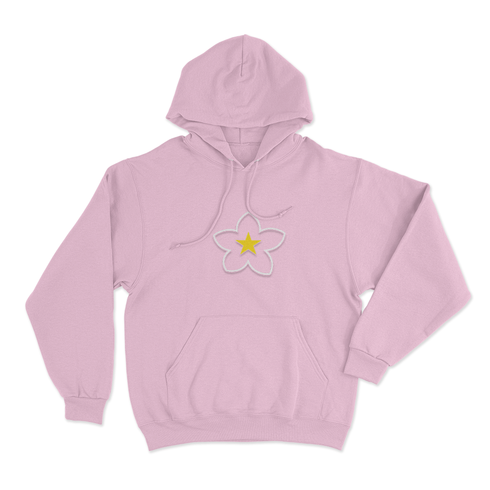 Flower Logo Unisex Hoodie Pink Flower Logo Unisex Hoodie Pink
