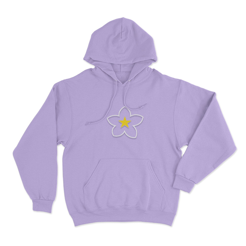 Flower Logo Unisex Hoodie Purple Flower Logo Unisex Hoodie Purple