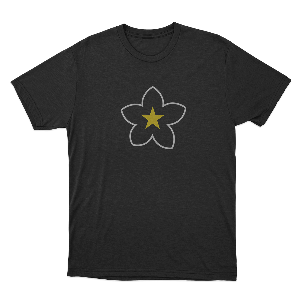 Flower Logo Unisex T Shirt Black Flower Logo Unisex T Shirt Black
