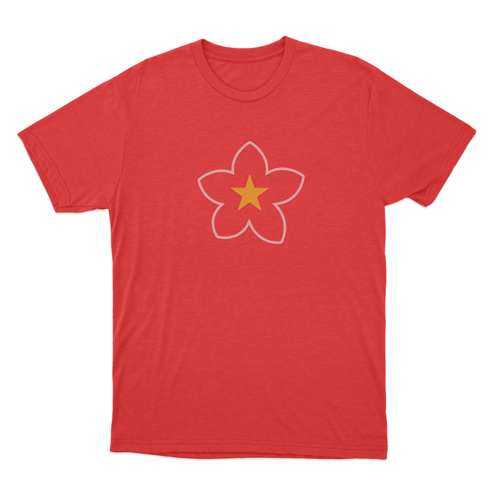 Flower Logo Unisex T Shirt Red Flower Logo Unisex T Shirt Red
